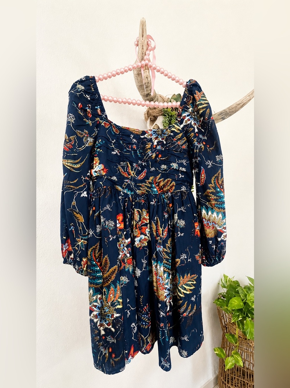 NWT ✧💙Caroline Constas💙✧ Floral Print Mini Dress M